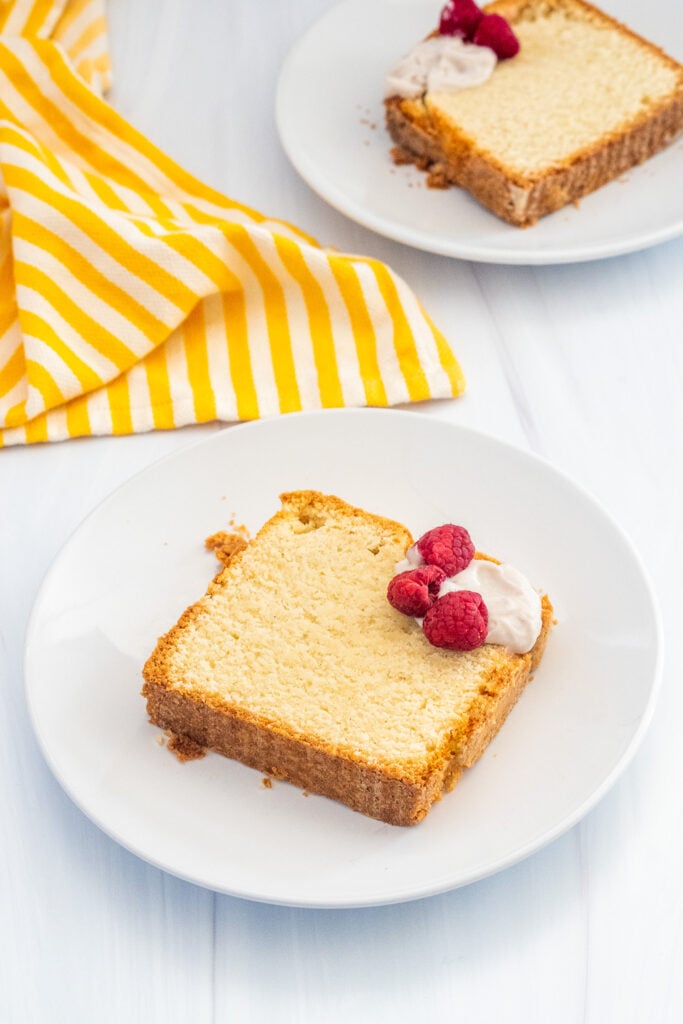 slice of gluten-free pound cake