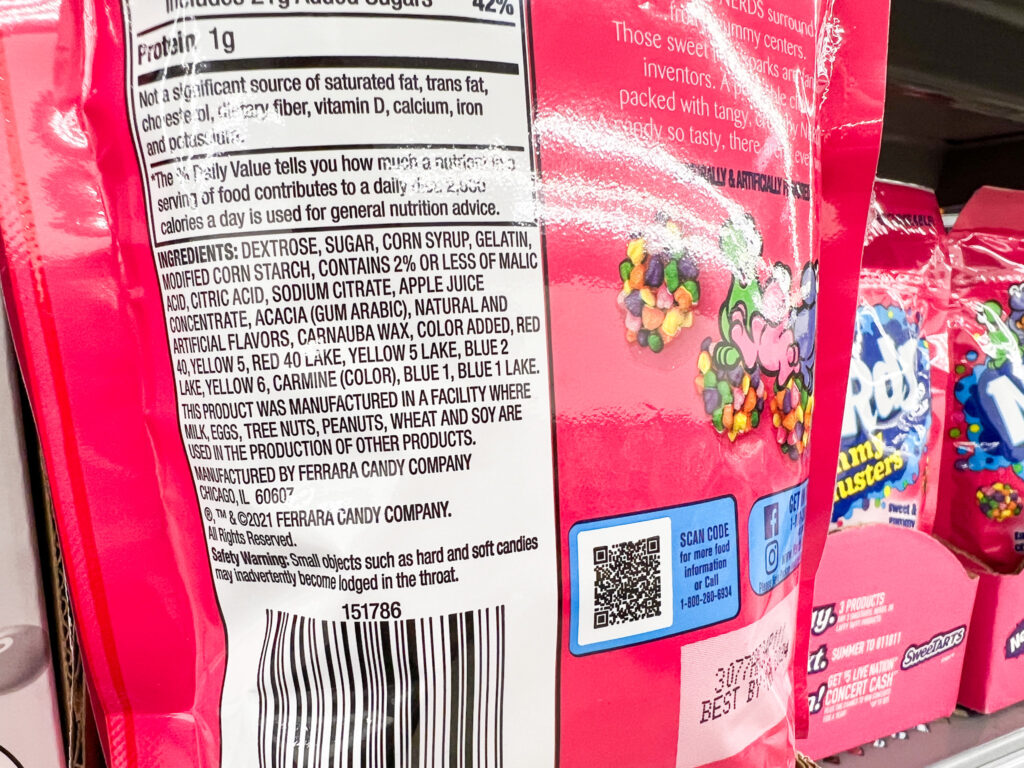 nerds gummy clusters ingredients