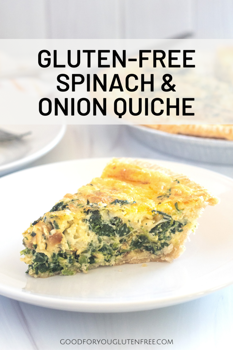 Image showcasing Simple Gluten-Free Spinach and Onion Quiche - Good For You Gluten Free