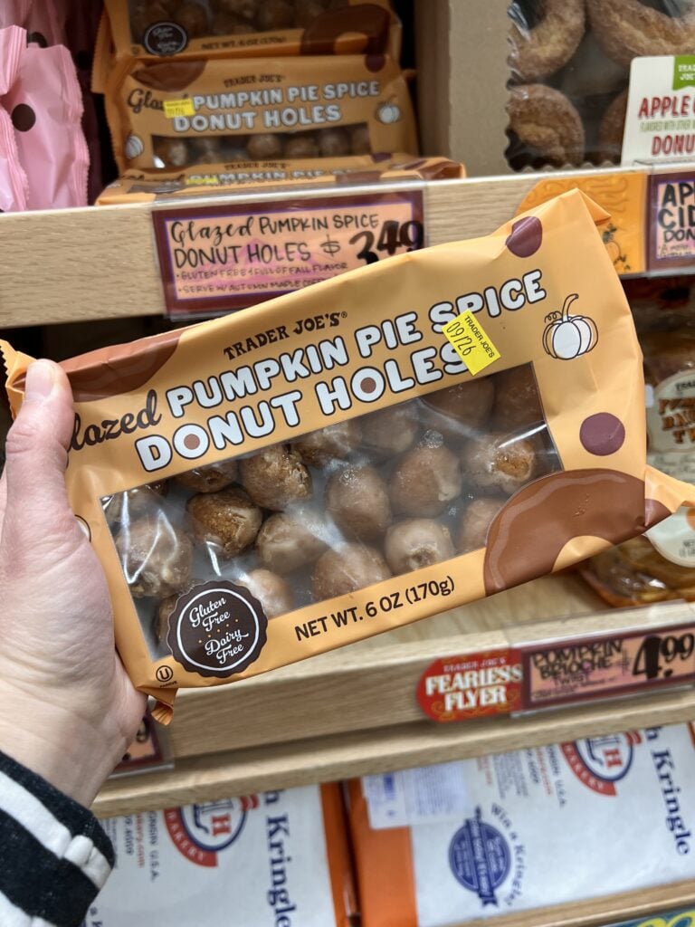 trader joe's pumpkin donut holes