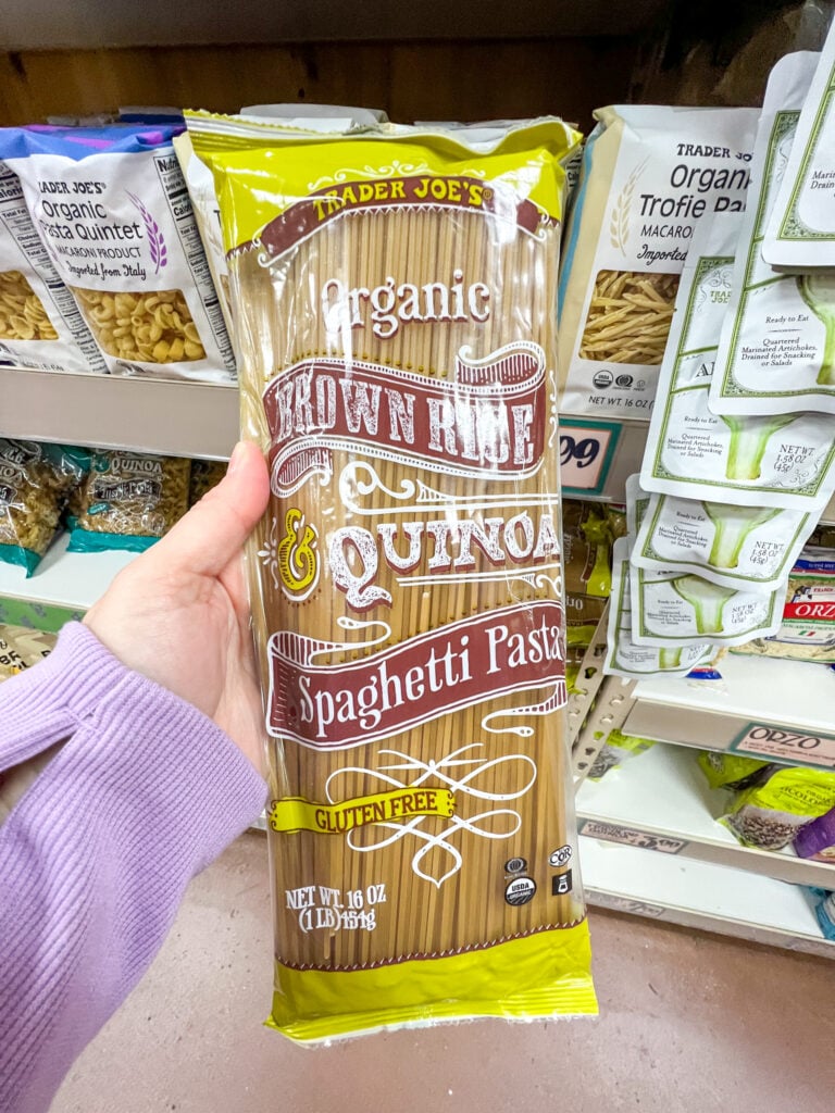 Trader Joe's brown rice and quinoa spaghetti
