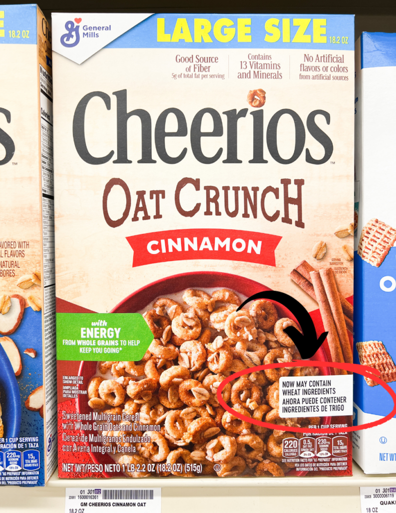 cheerios oat crunch may contain wheat