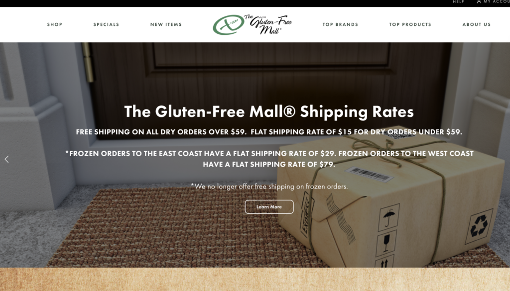 the gluten-free mall screenshot