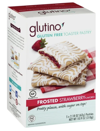 glutino pop-tart toaster pastry
