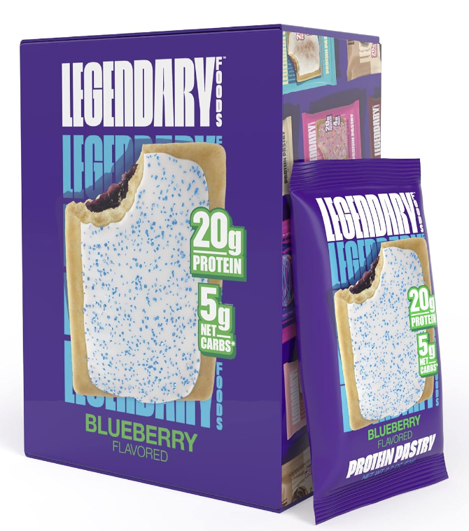 legendary foods protein pastry blueberry box