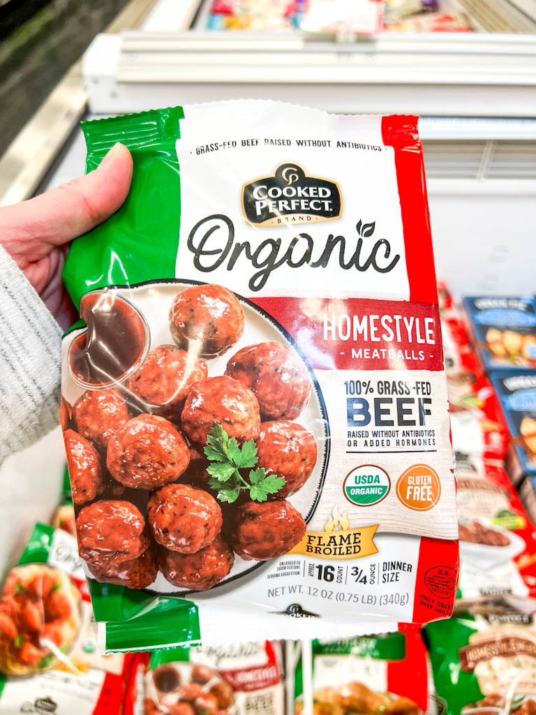 frozen meatballs from Cooked Perfect brand