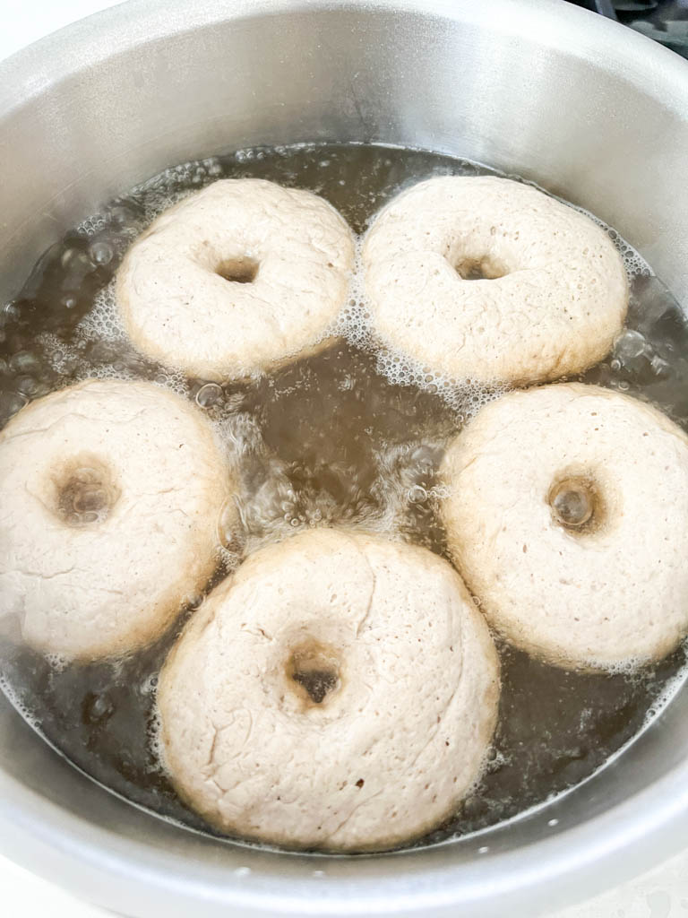bagels boiling