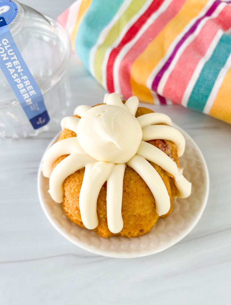 gluten-free lemon raspberry bundt cake