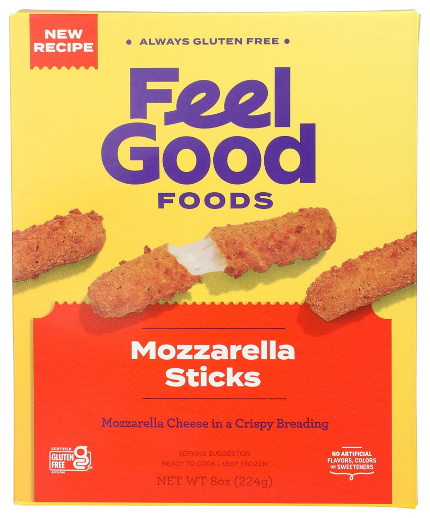 feel good foods mozzarella sticks