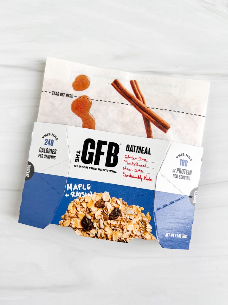 the gfb maple + raisin oatmeal