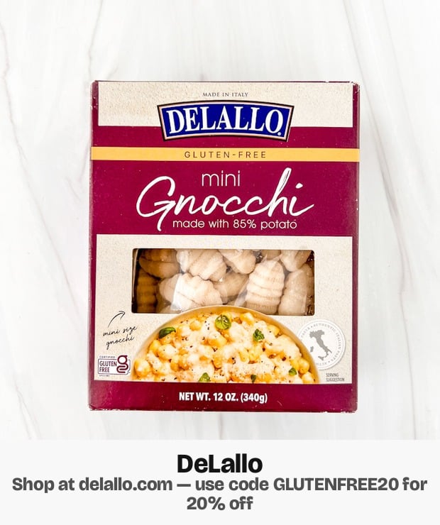 DeLallo — Use code GLUTENFREE20 for 20% off