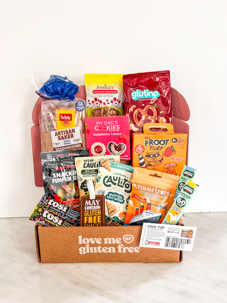 June 2026 love me gluten free subscription box - products showing
